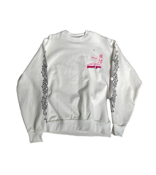 Chrome Hearts Deadly Doll White Sweatshirt