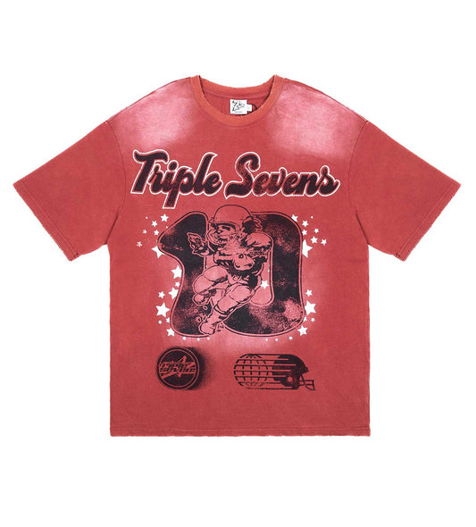 TRIPLE SEVENS ALL STAR RED TEE