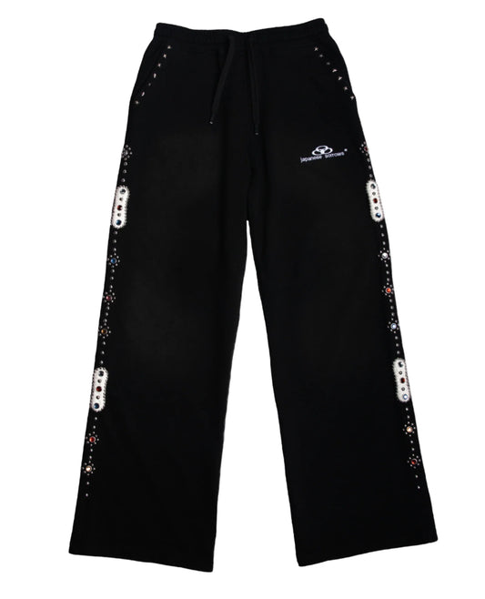 Sorrows Black Embellished Sweatpants