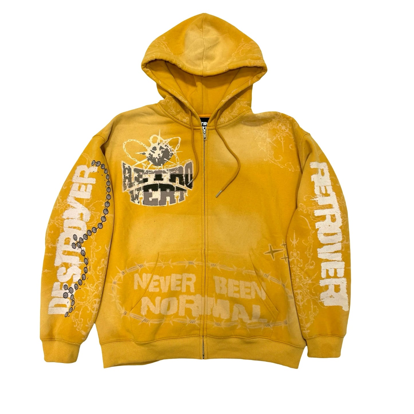 Retrovert Destroyer Matching Zip-Up Yellow Set