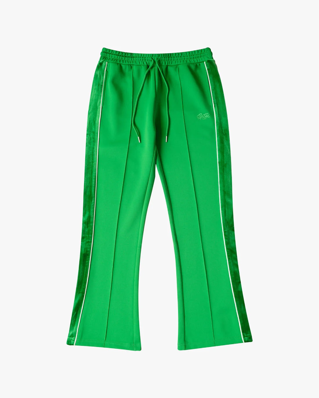 EPTM VELOUR PIPING TRACK PANTS - GREEN