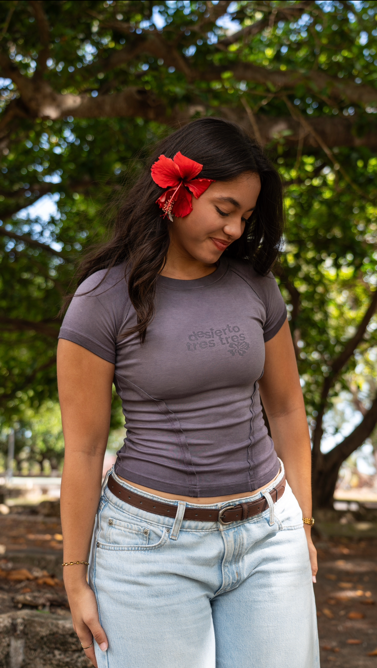 Desierto x Latitud Purple Tee