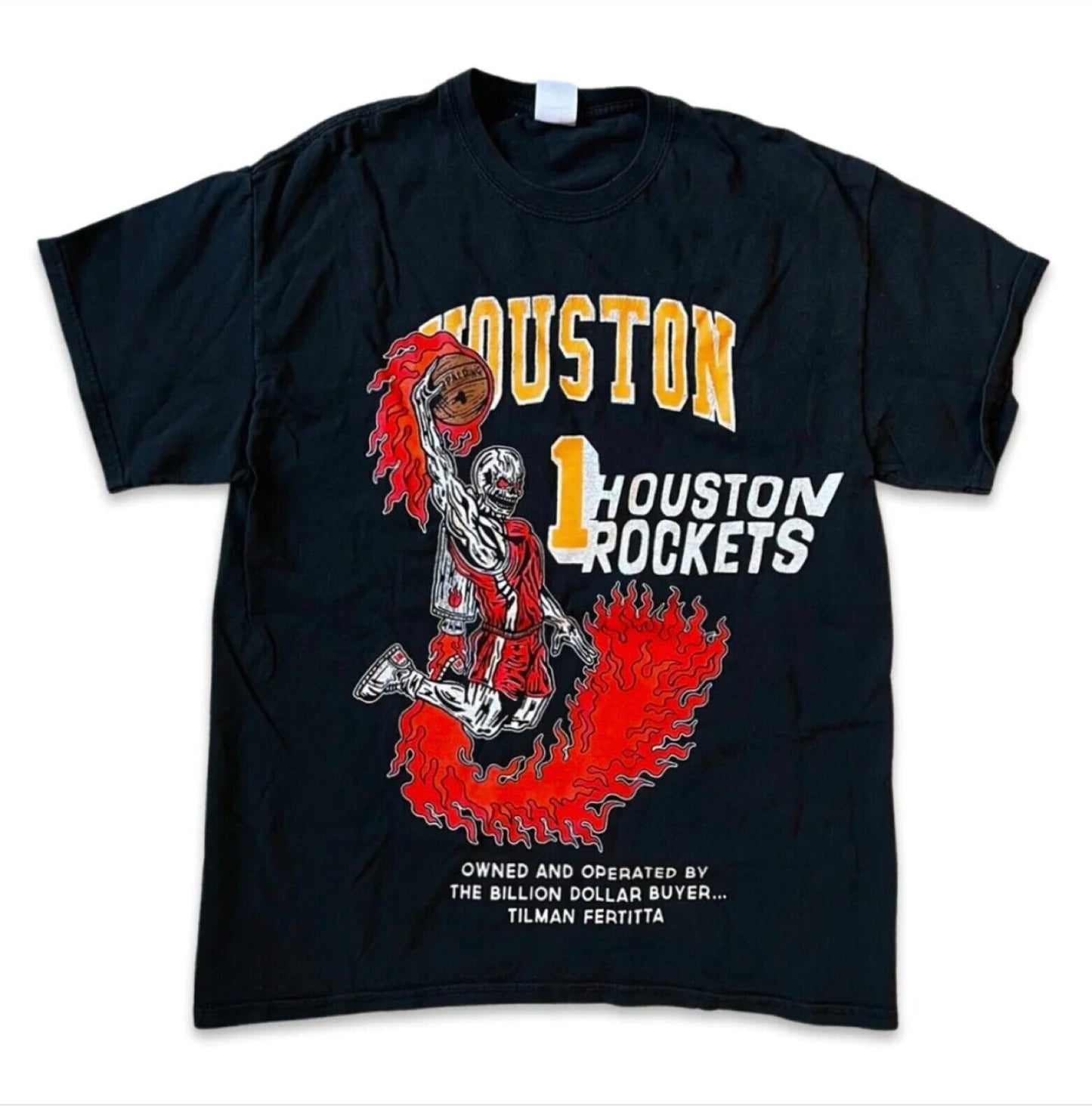 Warren Lotas Houston Rockets Black Tee