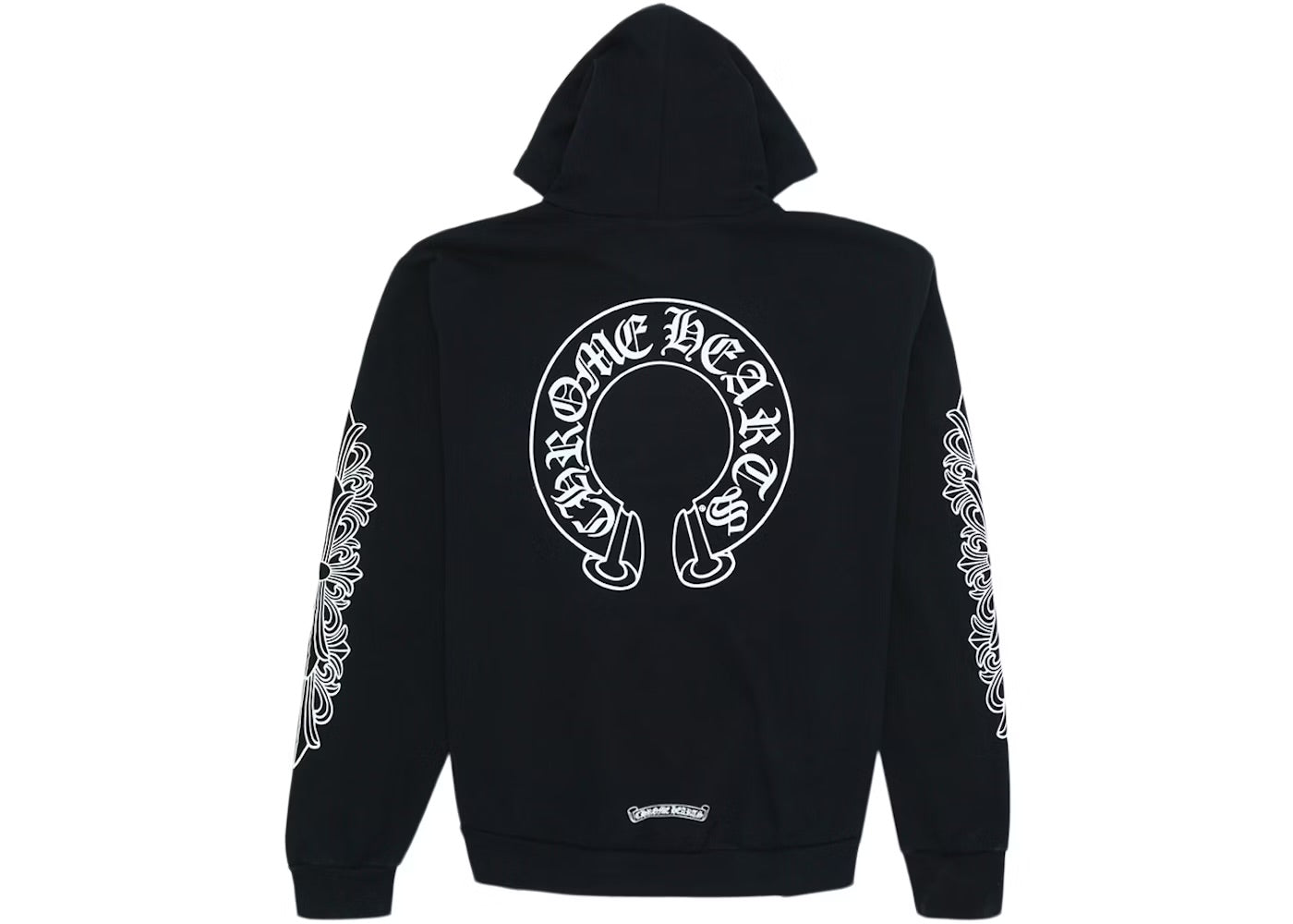 Chrome Hearts Horse Shoe Floral Black Hoodie (USED)