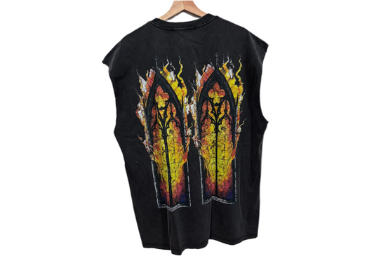 Who Decides War Black Flame Glass Tee