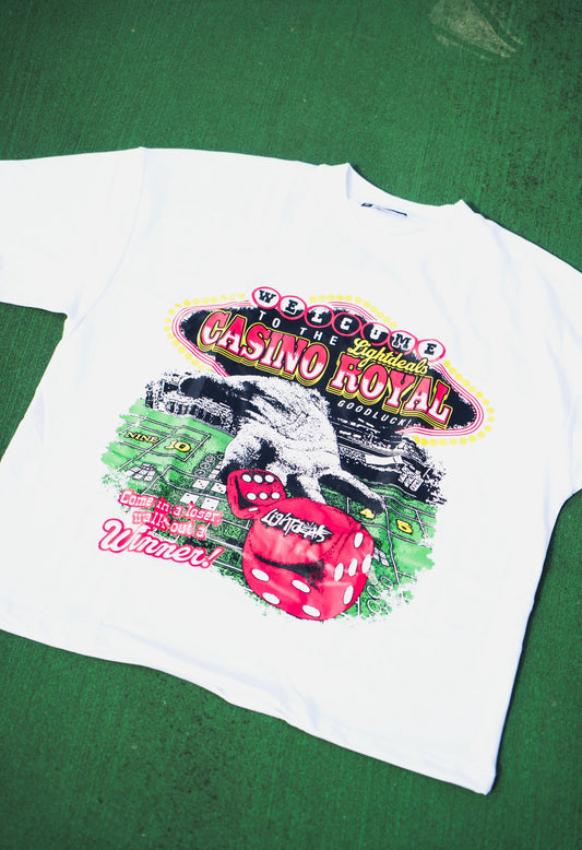 LIGHT DEALS CASINO WHITE TEE