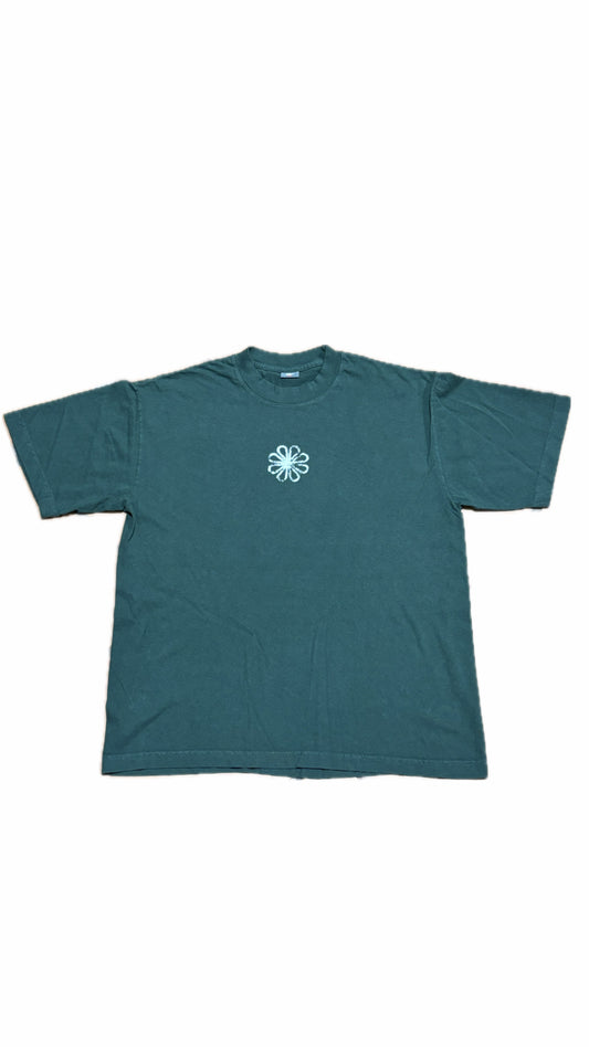 Made in Effort Green Flower Tee