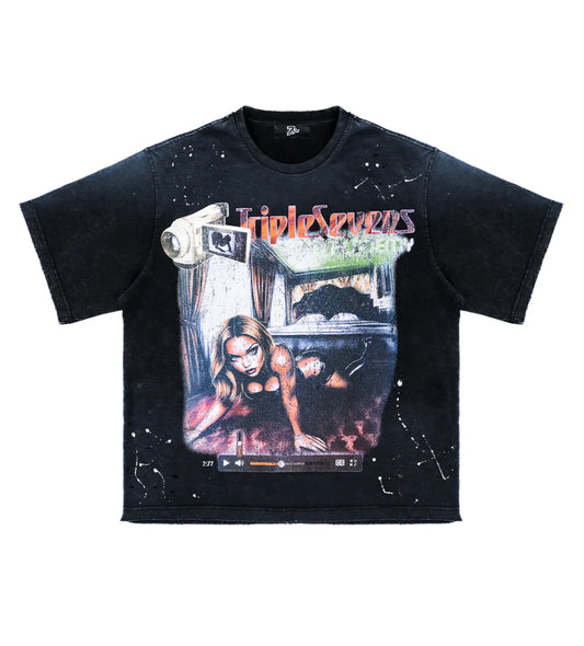 TRIPLE SEVENS FILMSTAR TEE BLACK