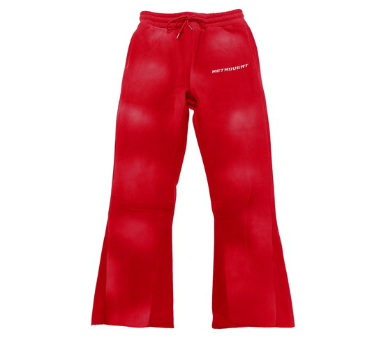 RETRPVERT FLARE RED SWEATPANTS