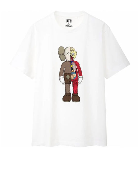 Kaws x Uniqlo Flayed White Tee