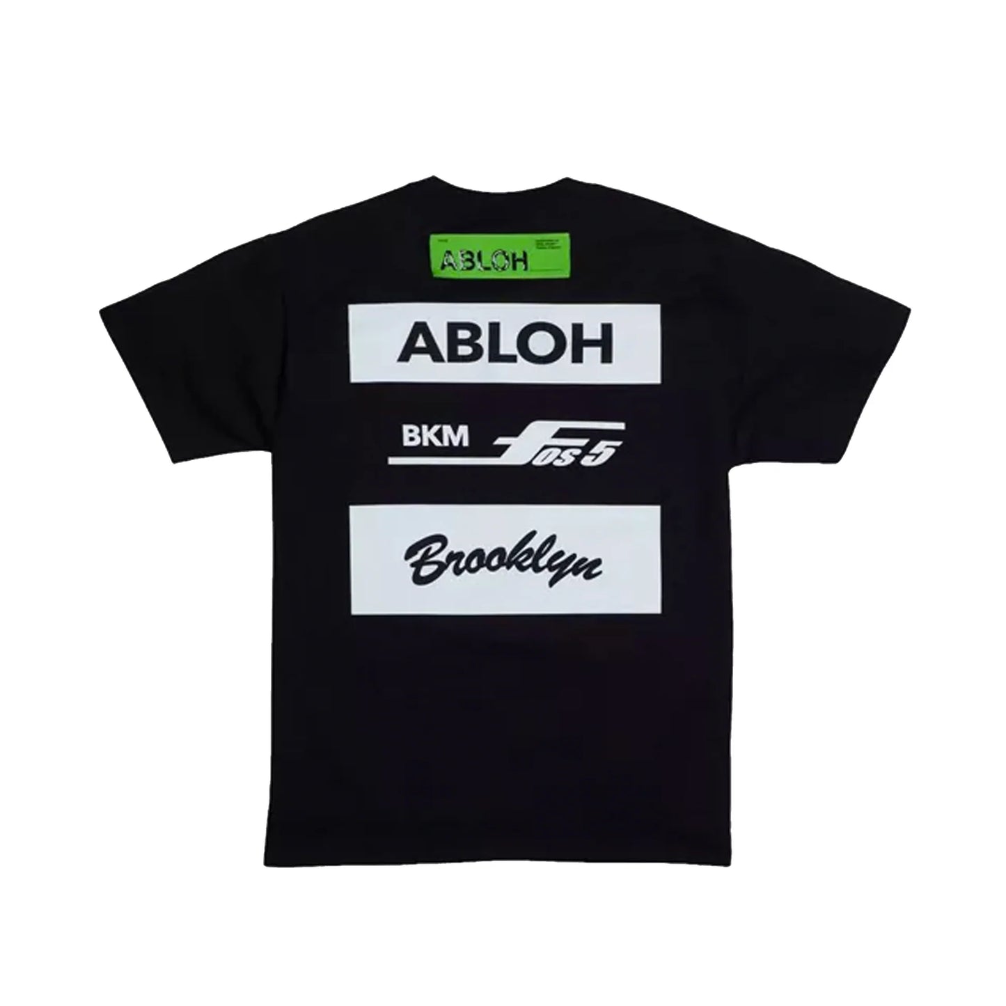 Virgil Abloh Fos Abloh Bkm Champion Black Tee