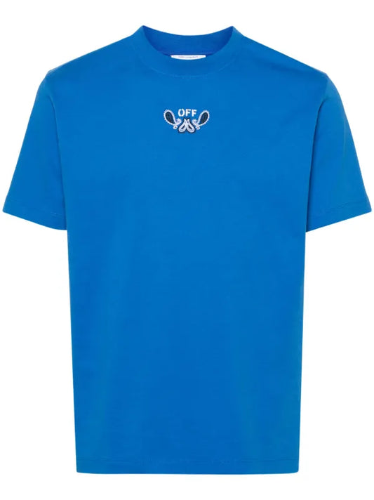 Off White Blue Bandana Tee