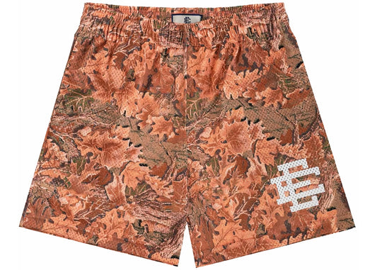 Eric Emanuel Orange Leafy Camo Short