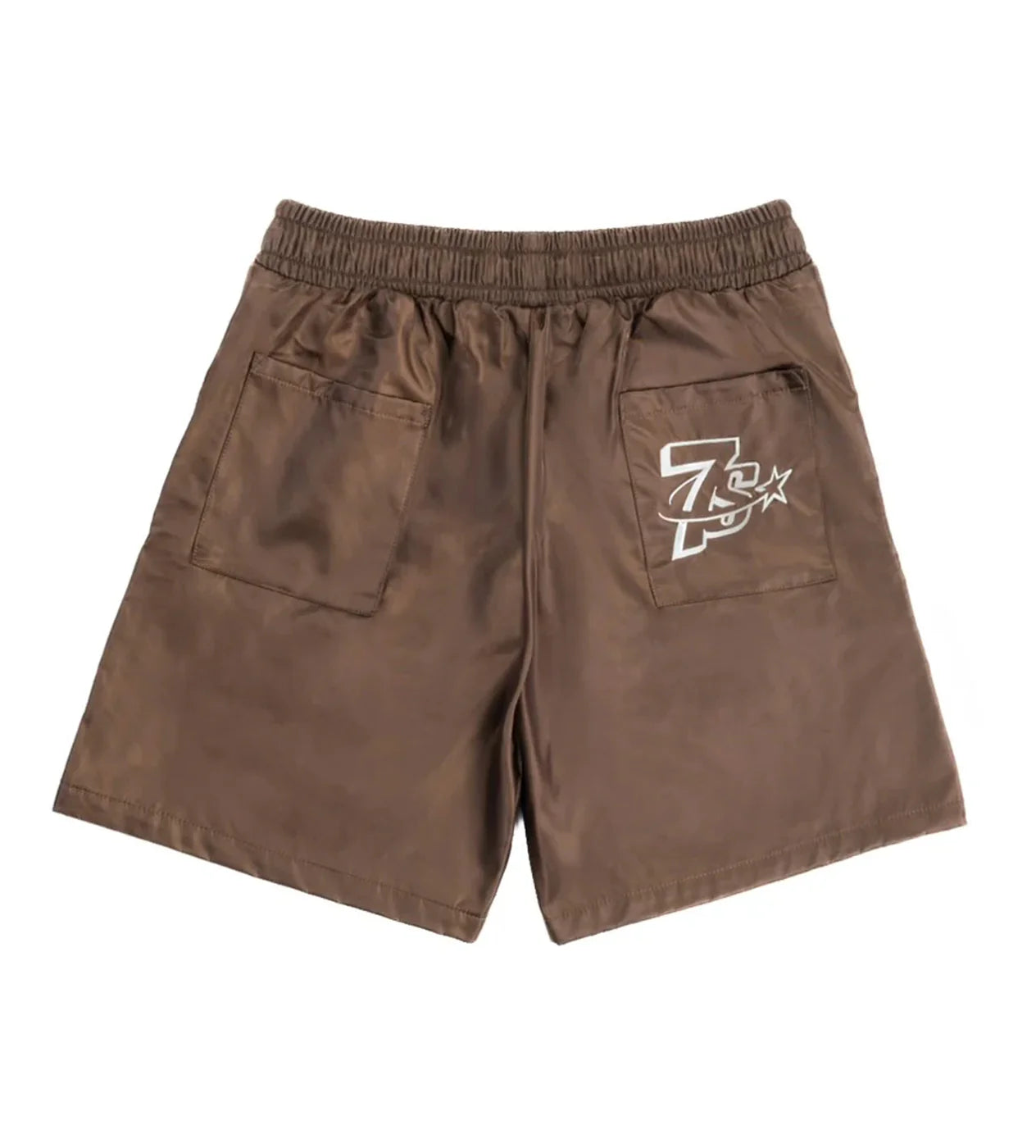 Triple Sevens Nylon Brown Shorts