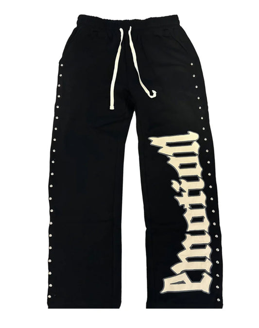 Mixed Emotion Crown Black Pants