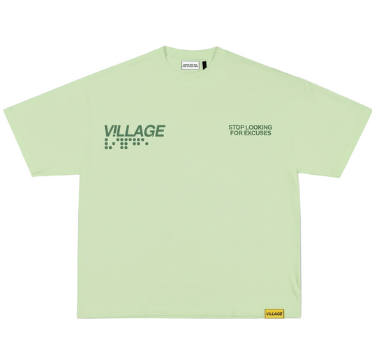 V!LLAGE BRAILLE GREEN TEE