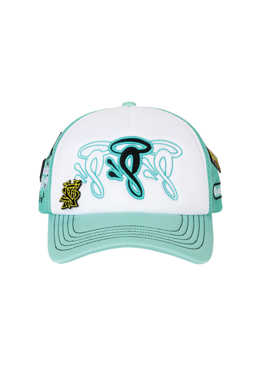 Syna Halo S Trucker Cap - White/ Blue