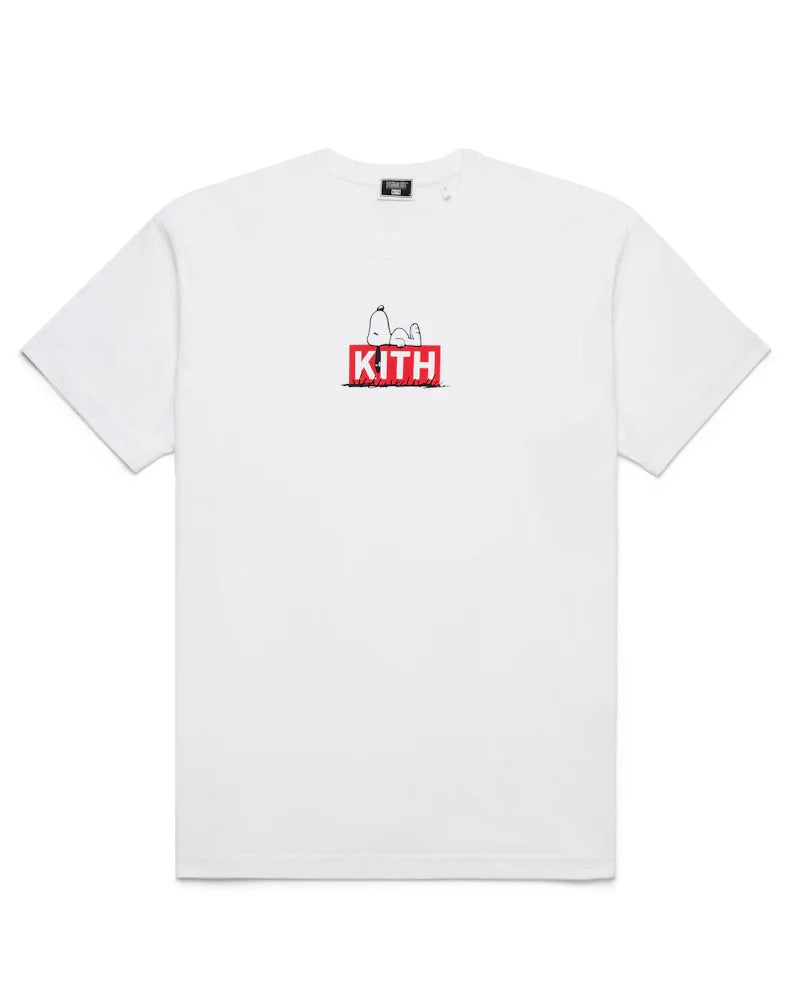 Kith x Peanuts Doghouse White Tee