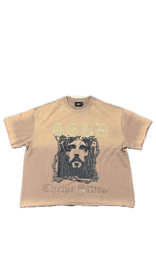 SSBD Christ Saves Brown Tee