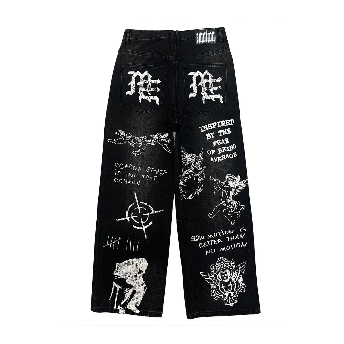 Mixed Emotion Black Canvas Denim