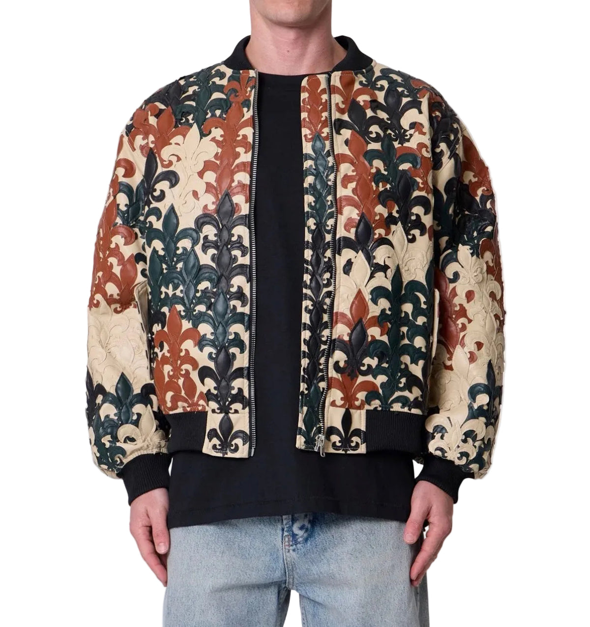 MNML Fleur De Lis Bomber Jacket
