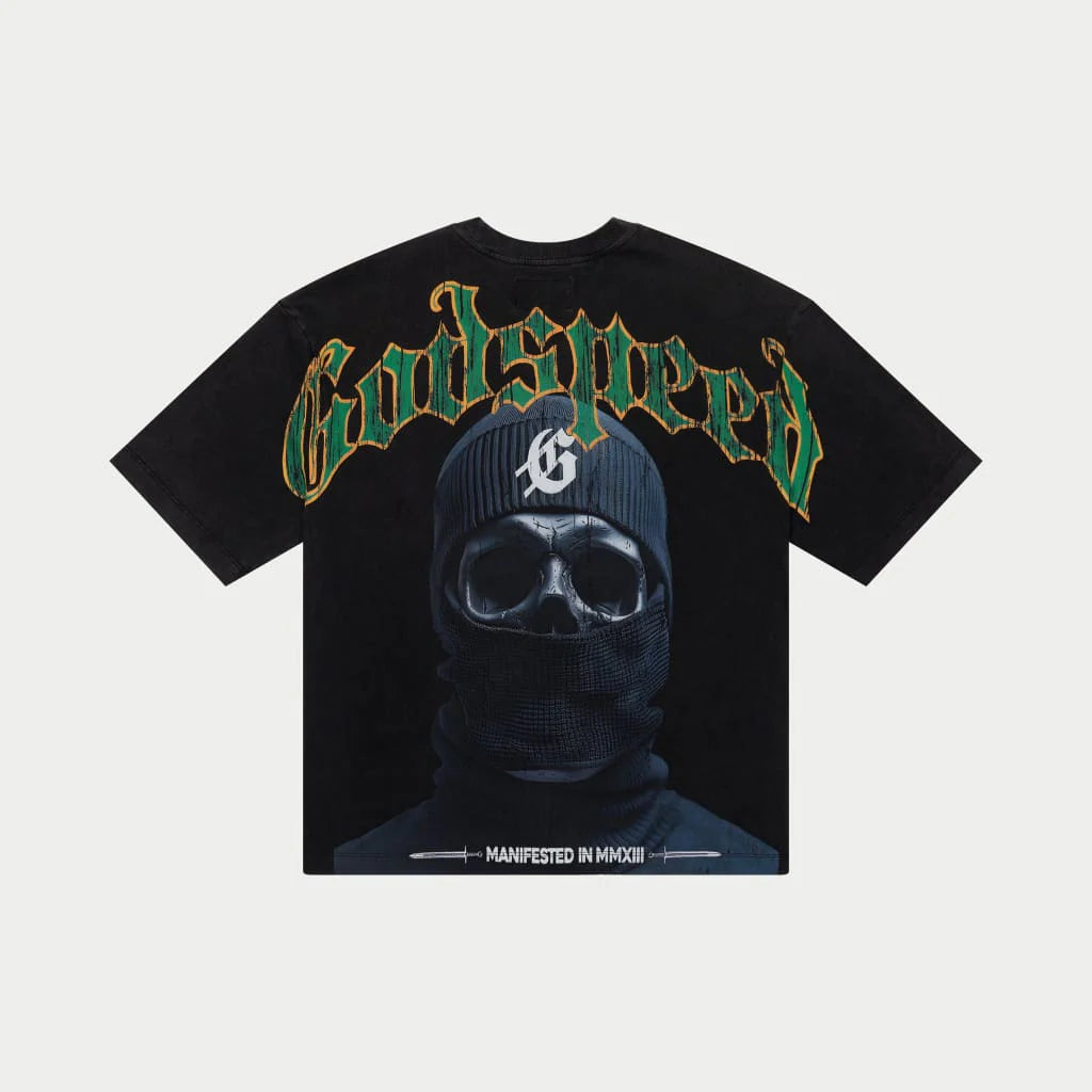 Godspeed Balaclava Szn Black Wash Tee