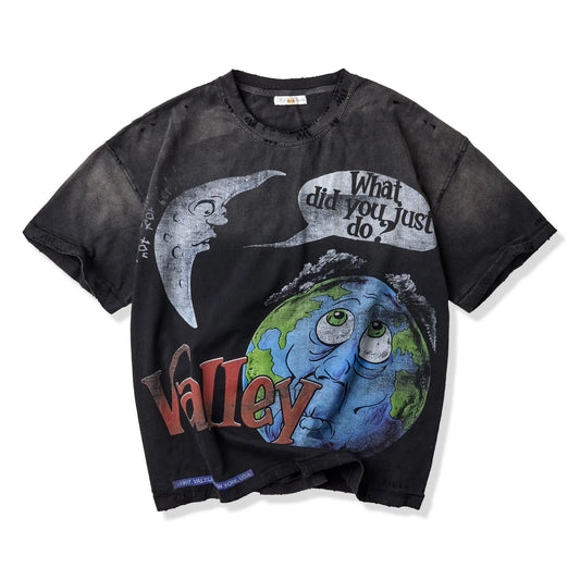 Vale World Peace Black Tee