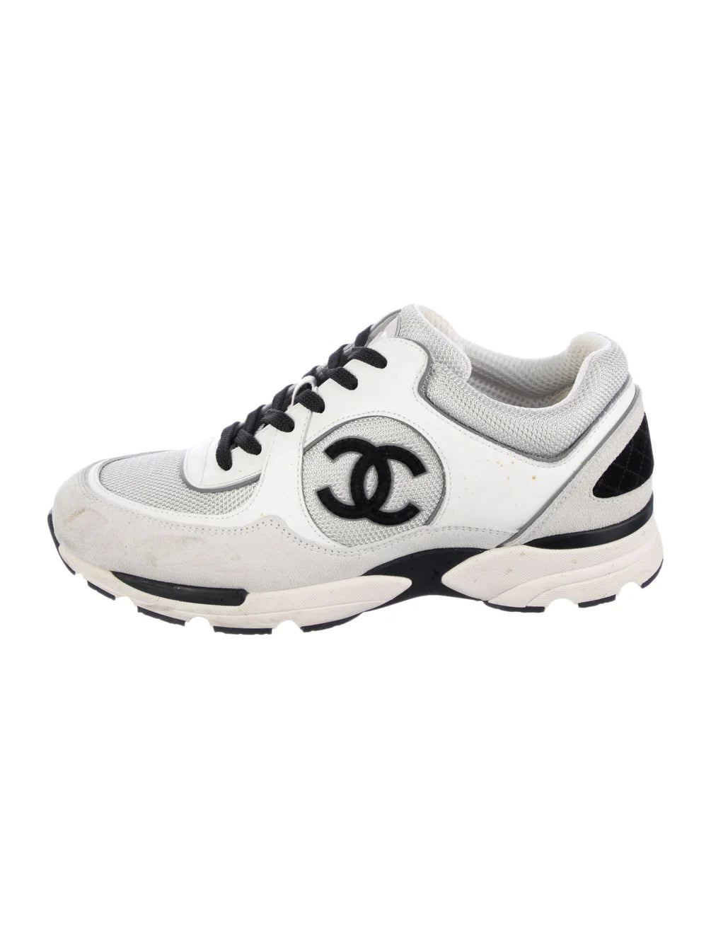 Chanel Interlocking CC Logo Mesh Sneakers