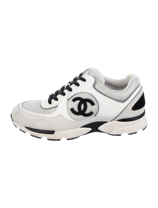 Chanel Interlocking CC Logo Mesh Sneakers