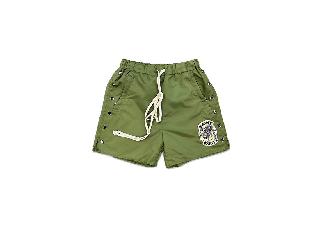 Saint Vanity Green Nylon Short