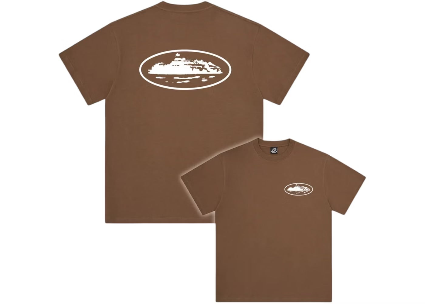 Corteiz OG Island Brown/White Tee