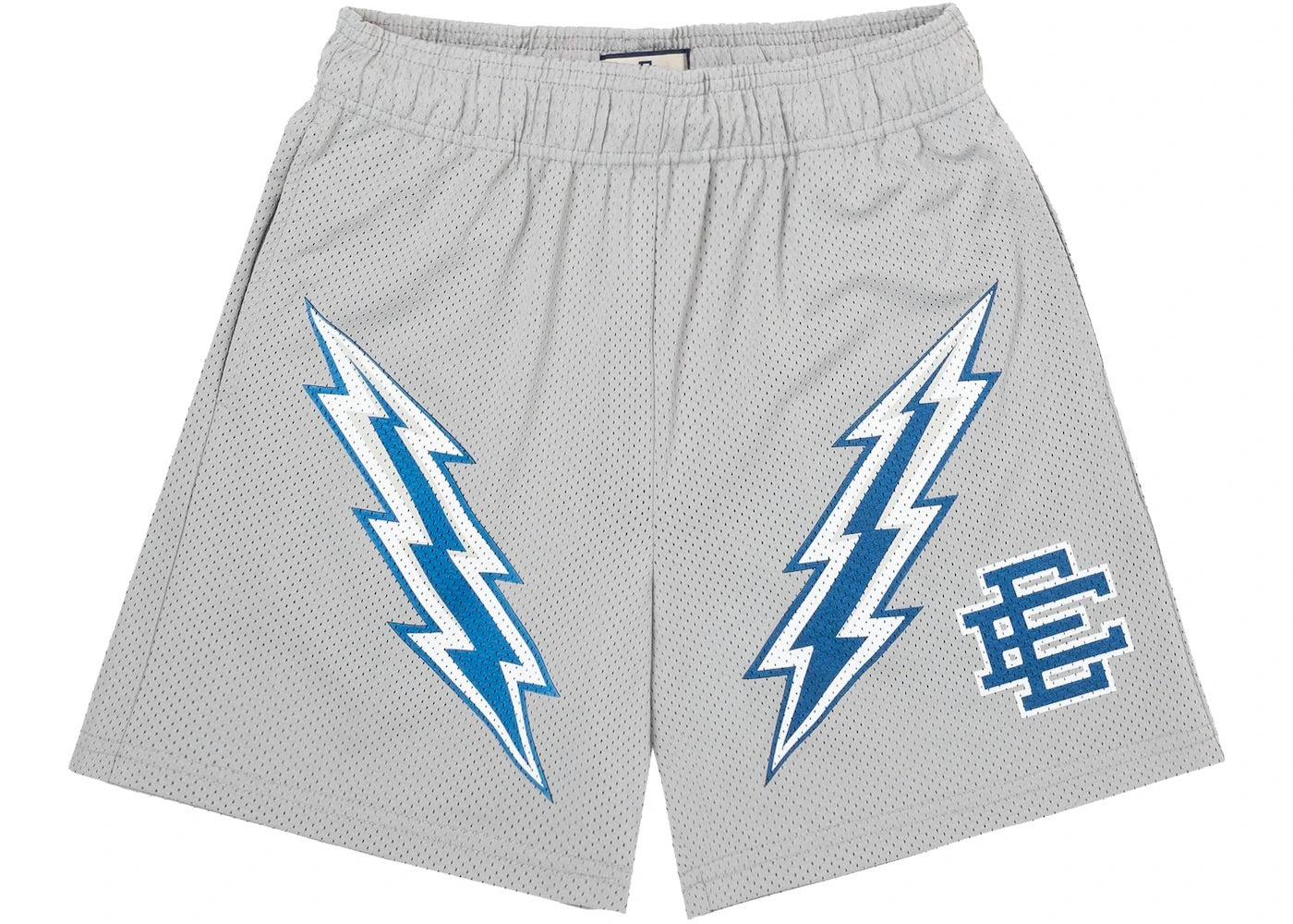 Eric Emanuel Gray/Blue Bolts Shorts