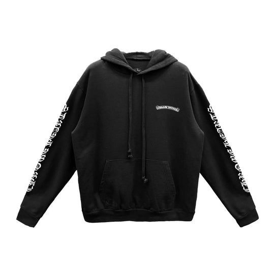 Chrome Hearts Scroll Logo Black Hoodie