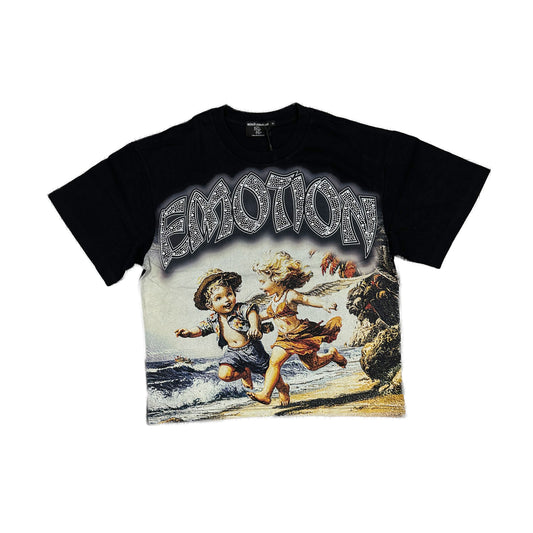 Mixed Emotion Black "Seaside" Tee