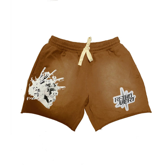 RETROVERT SPIKED HANDS SHORTS CACTUS