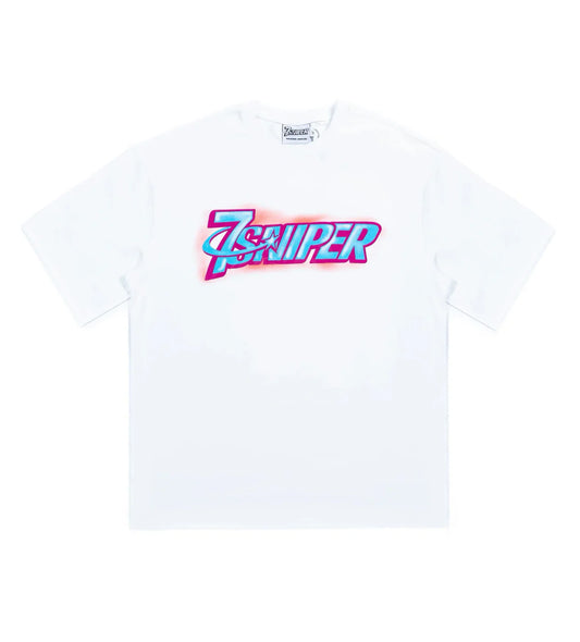 Triple Sevens 7 Sniper Airbrush White Logo Tee