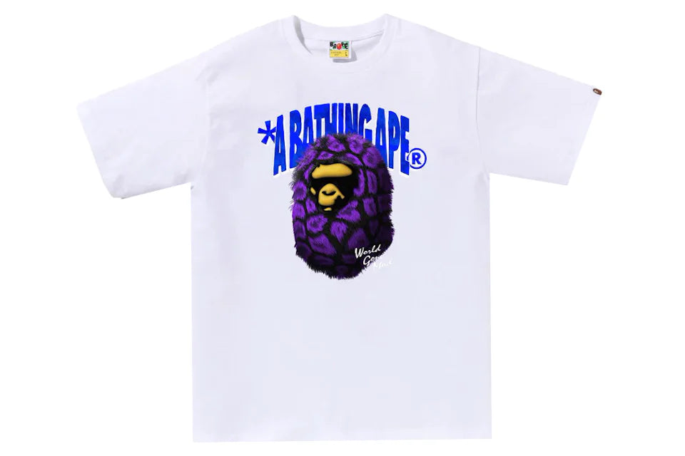 Bape Fur Ape White Tee