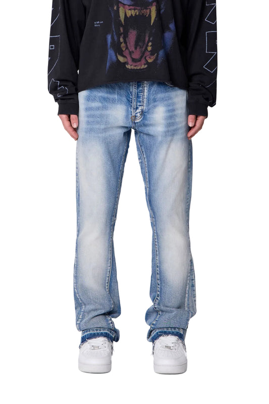 MNML B484 Flare Blue Denim