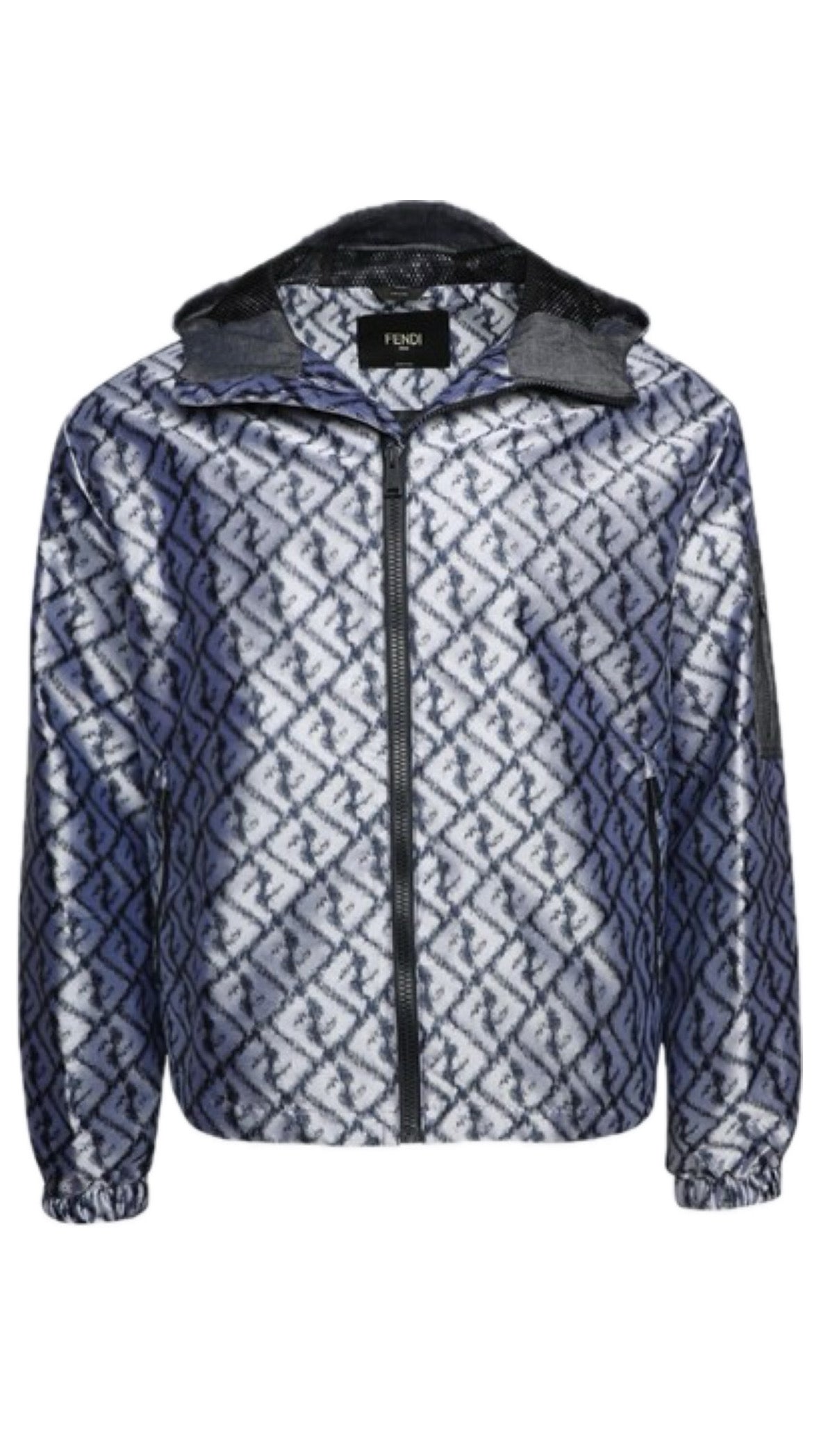 Fendi FF Logo Windbreaker Zucca Blue Set