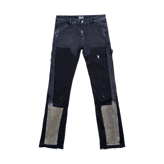 Triple Seven Flare Black Jeans