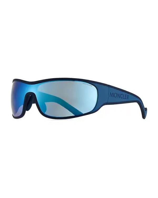 Moncler Mirrored Shield Logo Sunglasses