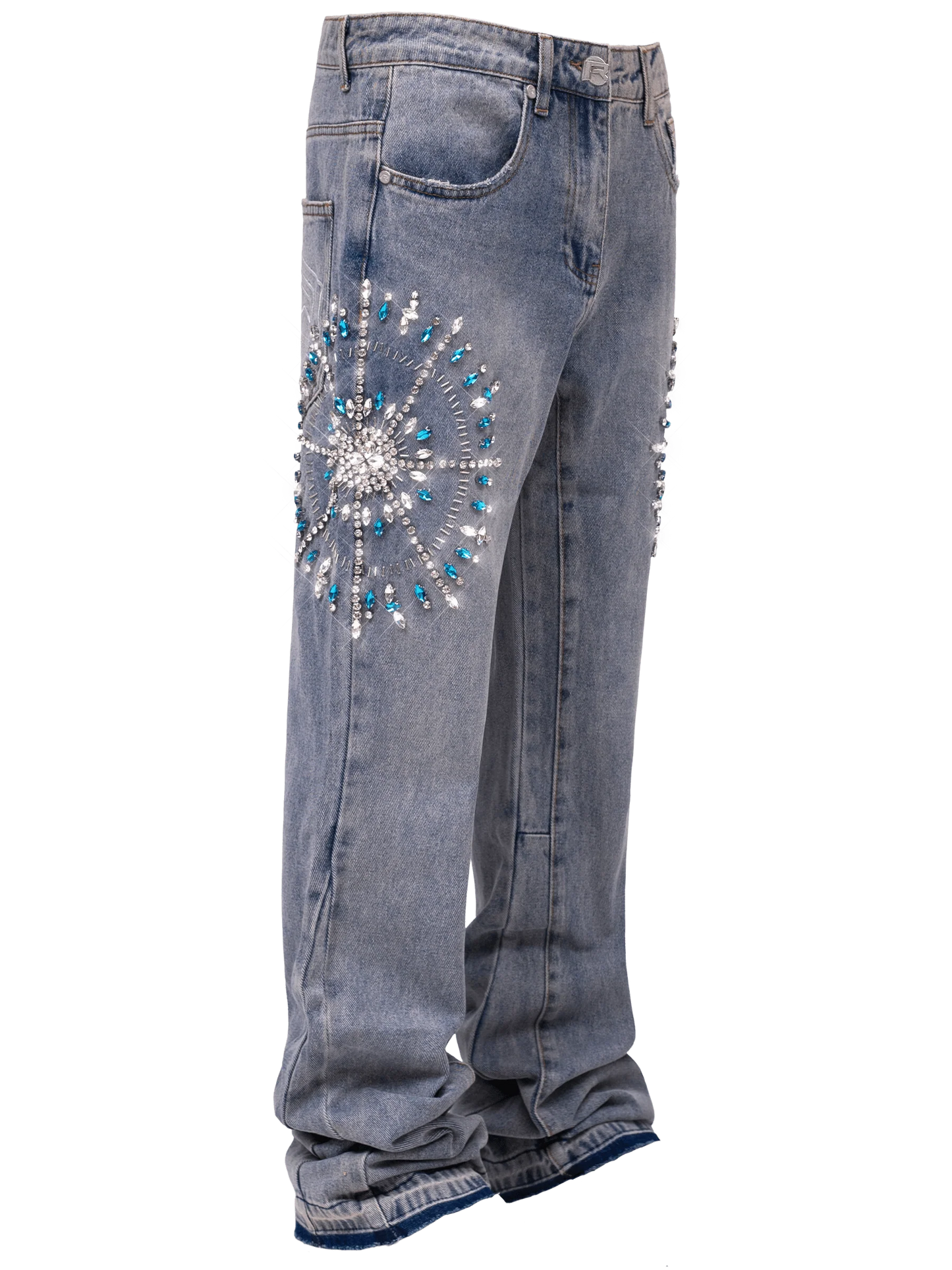 Reputation Studios Circle Diamond Denim - Light Stone