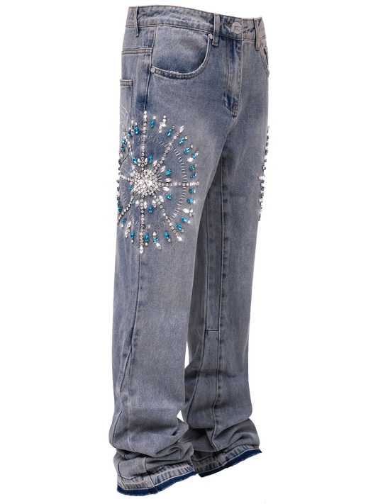 Reputation Studios Circle Diamond Denim - Light Stone