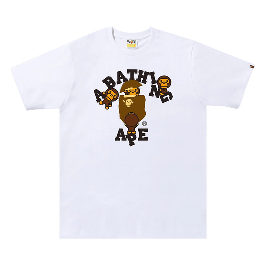 Bape College Milo Tee White