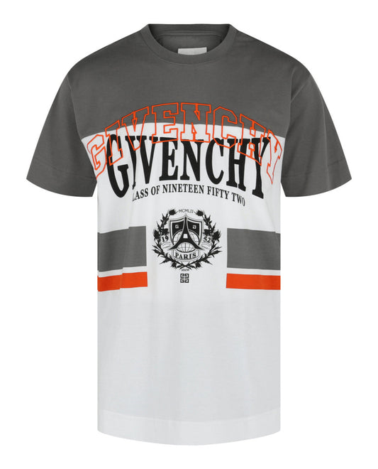 Givenchy Class Nineteen Fifty Two Grey/White Tee
