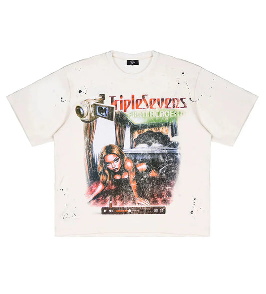 TRIPLE SEVENS FILMSTAR TEE WHITE