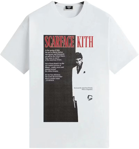 Kith x Scarface Film Poster Vintage Tee - White