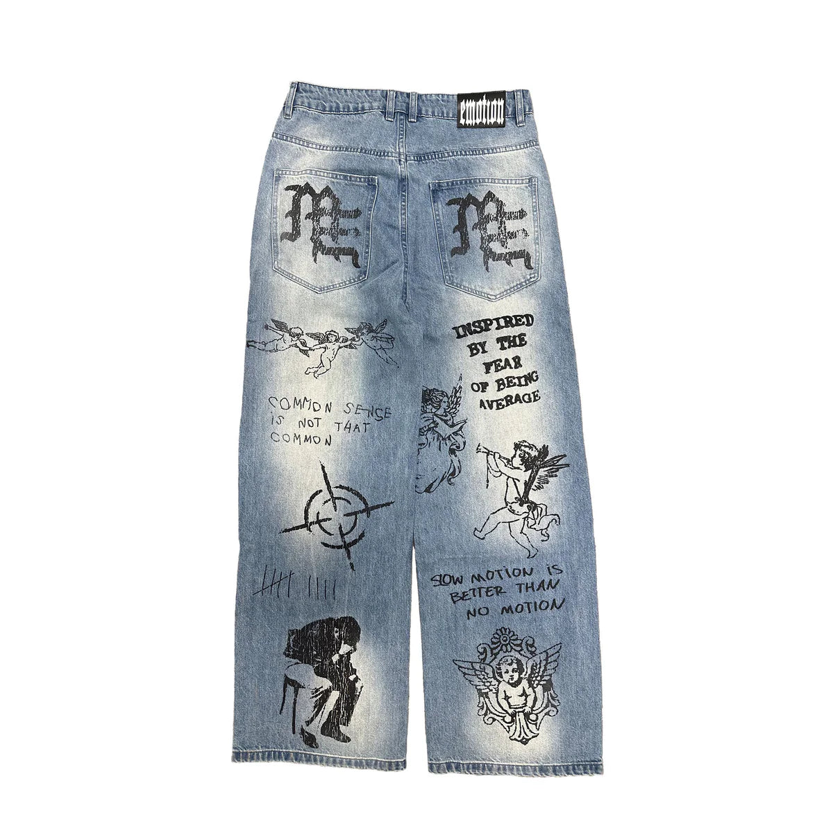 Mixed Emotions Blue Canvas Denim