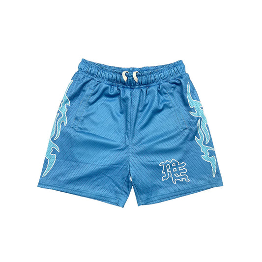 Mixed Emotion Blue “Lightning” shorts