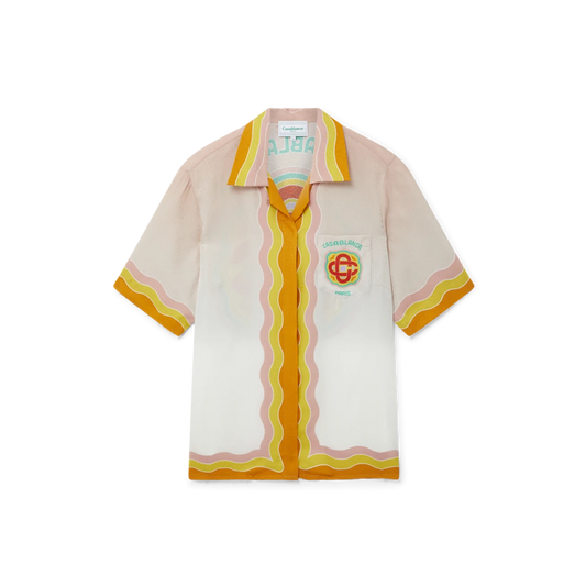 Casablanca Rainbow Monogram Silk Shirt
